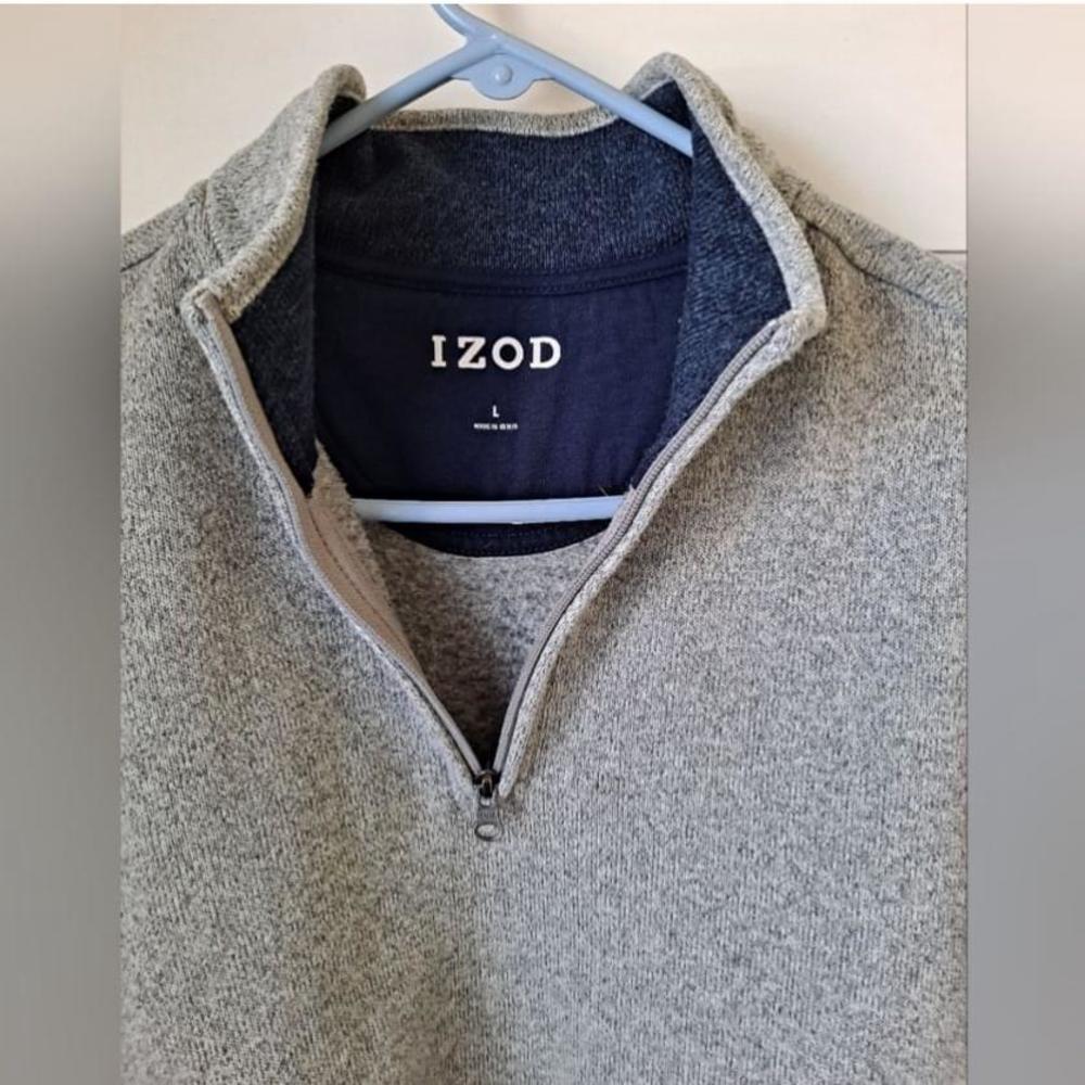 IZOD half zip lightweight sweater LG - Picture 10 of 10